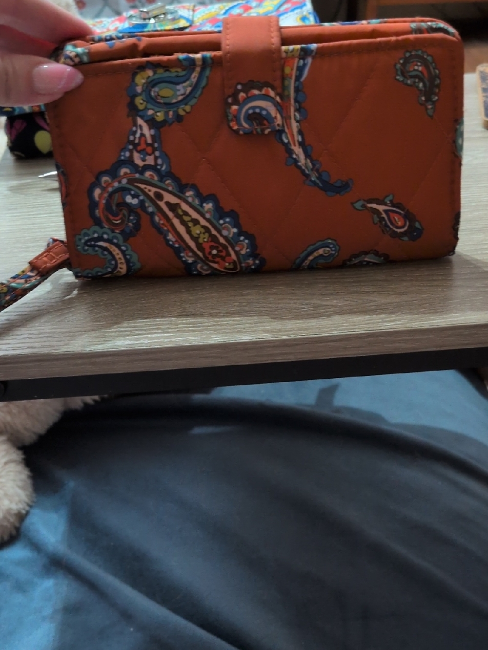Vera Bradley Ultralight Continental Paisley Quilted Walley